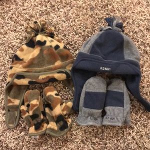 Cozy Fleece hats and mittens
